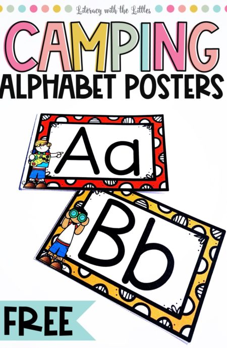 Free Camping Alphabet Posters